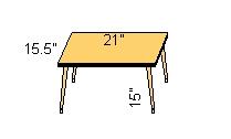 Raised Work Trays for Kitchen or Workroom